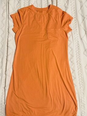 The Normal Brand Orange Short Sleeve Pocket Tunic